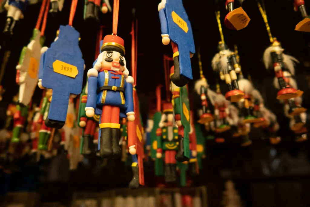 Christmas Ornaments at Marche Noel Place Broglie in Strasbourg