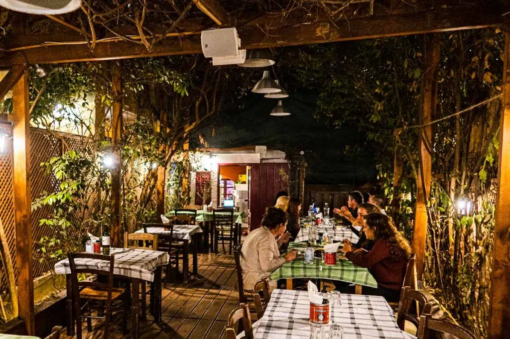 Outdoor Dining at Oinopoleion in Athens