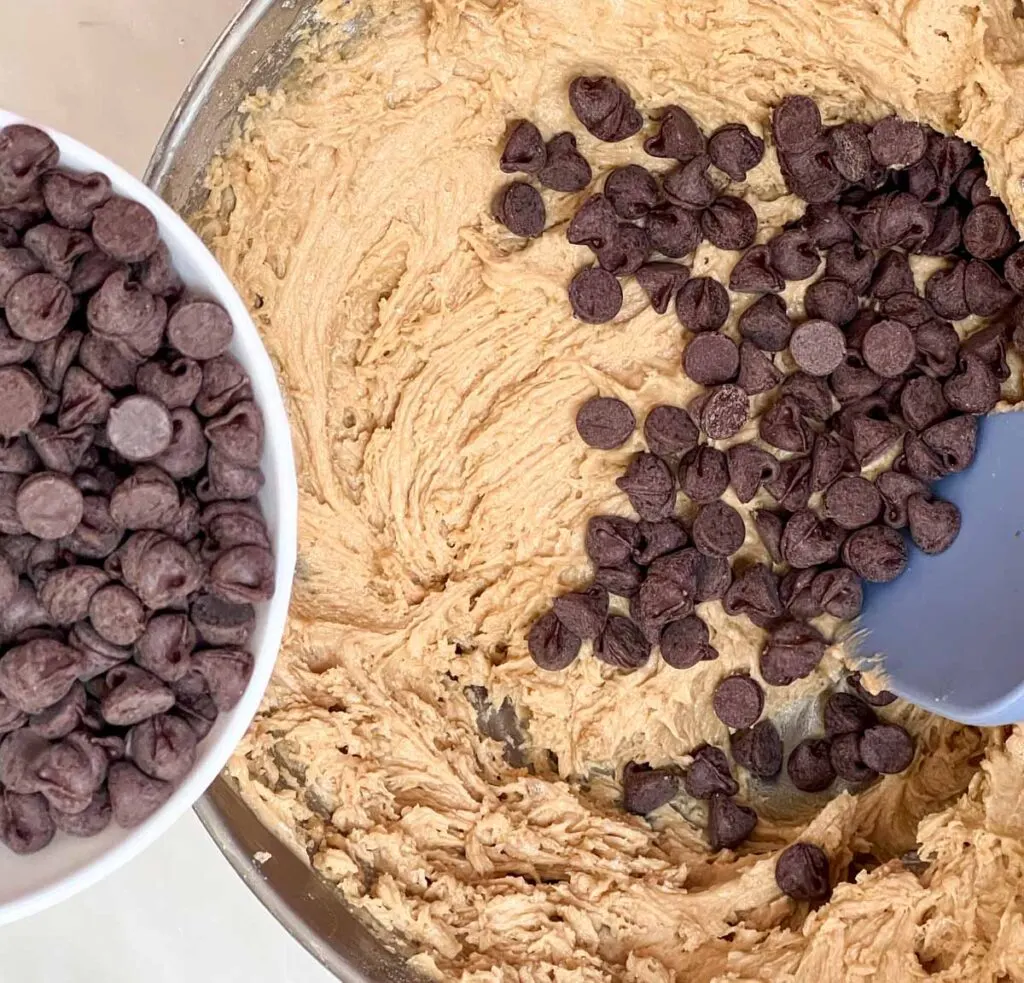 Adding Chocolate Chips to Cookie Dough