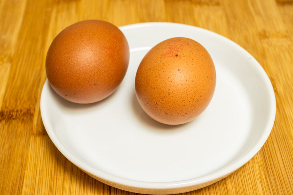 Brown Eggs on a Small plate