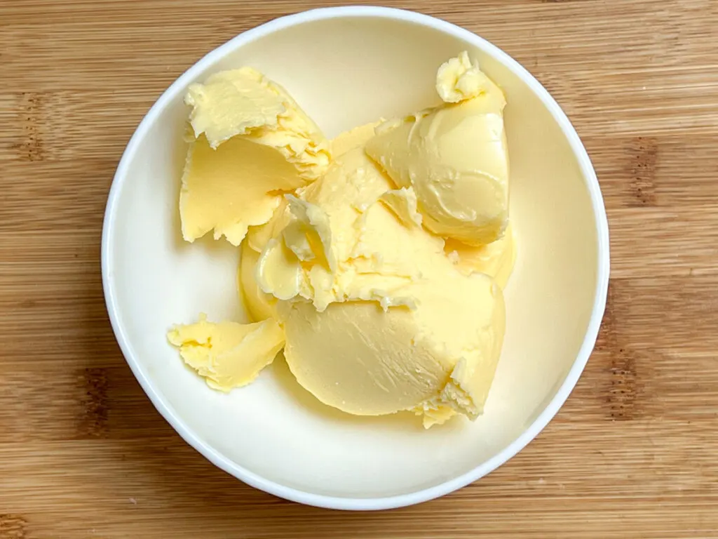 Butter in a prep bowl