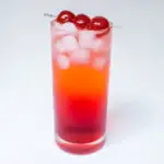 Dirty Shirley Cocktail with White Background