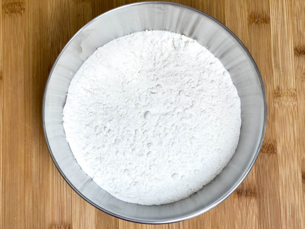Flour in a Mixing Bowl