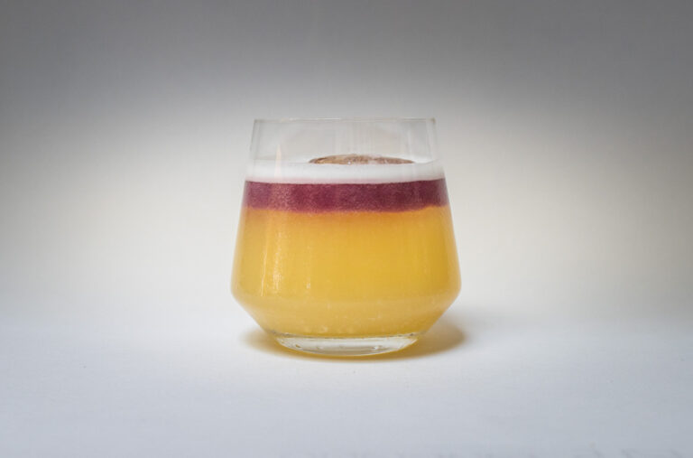 New York Sour with White Background