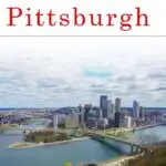 Pinterest image: photo of Pittsburgh skyline with caption reading "Eat Like a Local in Pittsburgh"