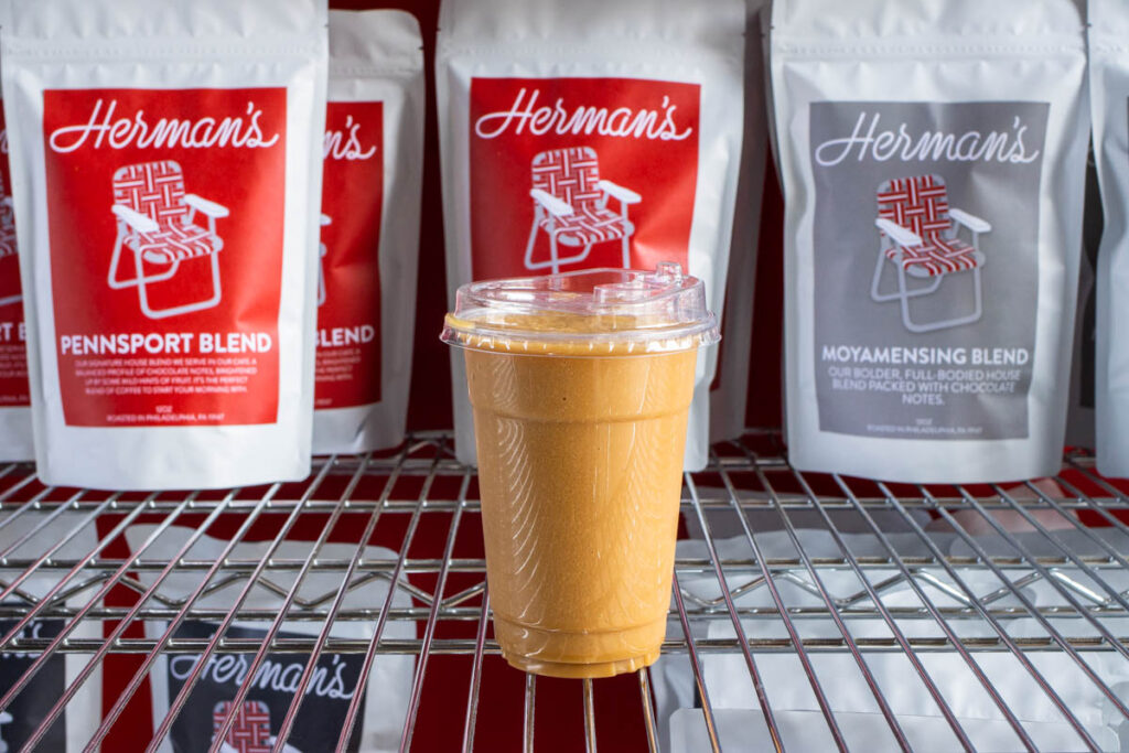 Iced Coffee at Hermans Coffee in Philadelphia