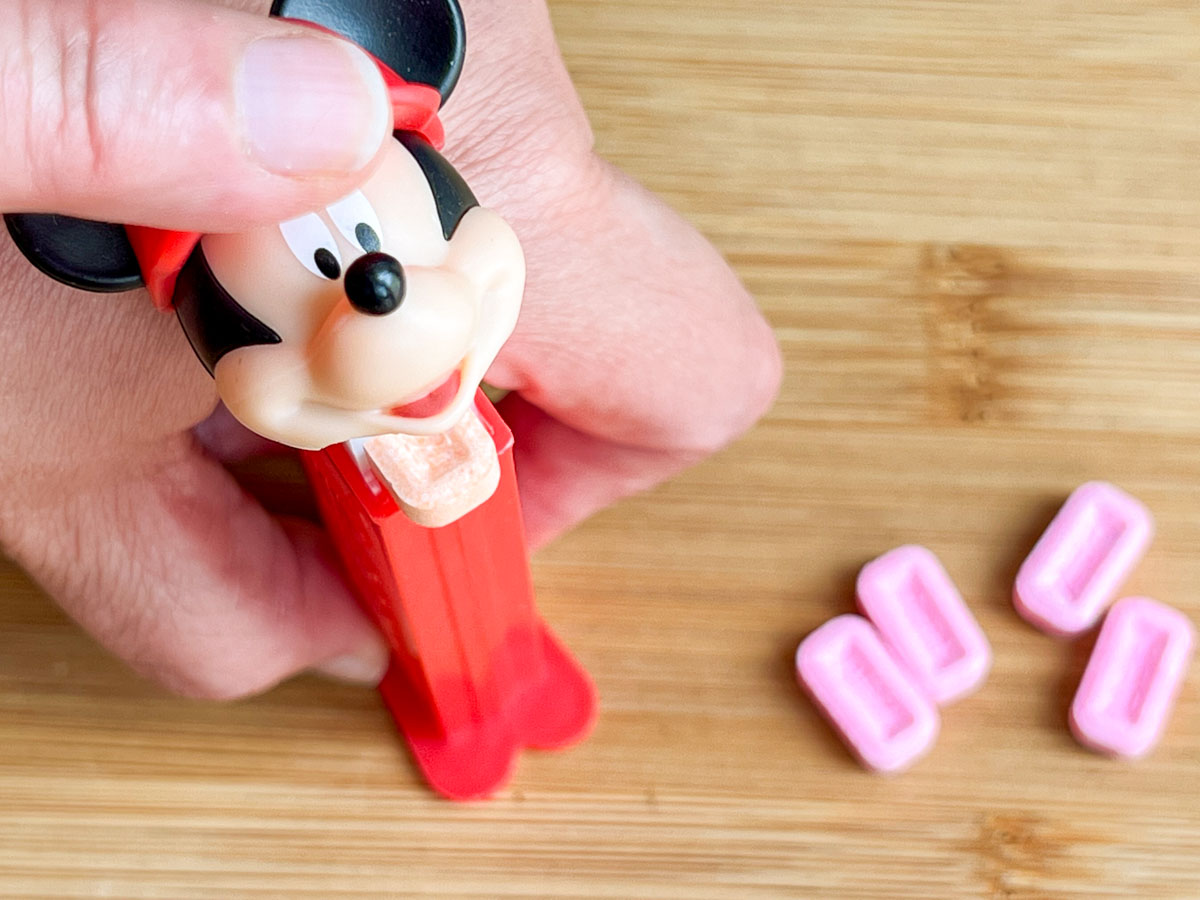 Mickey Mouse PEZ Dispenser in Hand