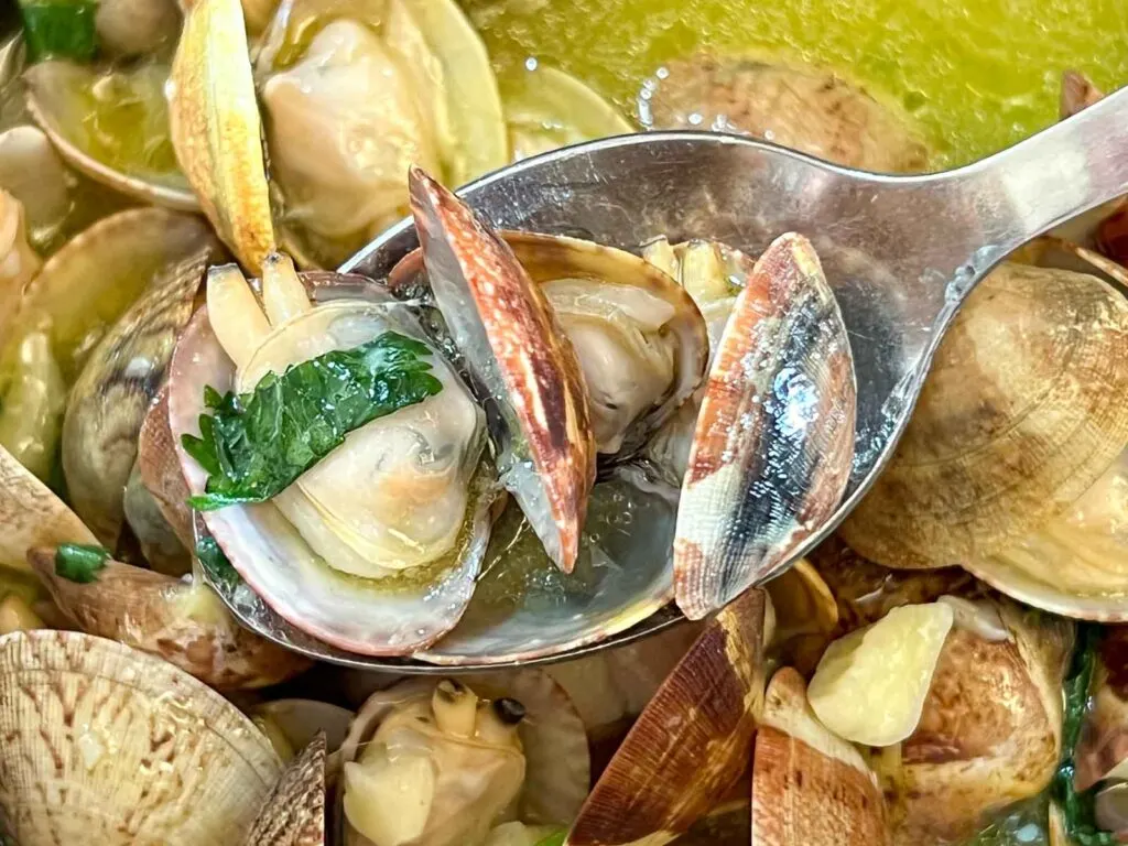 Clam with Spoon at Ramiro in Lisbon
