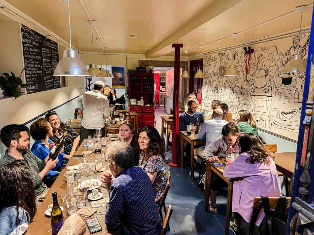 Dining Room at Tasca Baldracca in Lisbon