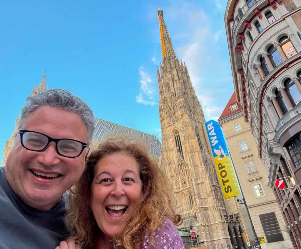 Selfie in Front of St. Stephens Cathedral in Vienna