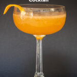 Pinterest image: photo of Brown Derby cocktail with caption reading 