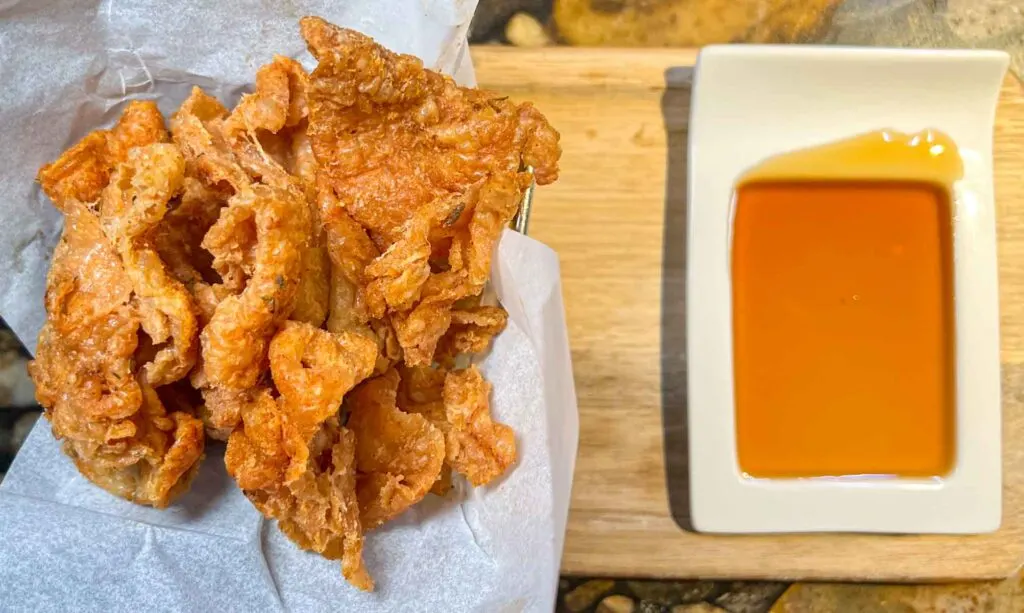 Crispy Chicken Skins and Honey at Carson Kitchen in Las Vegas