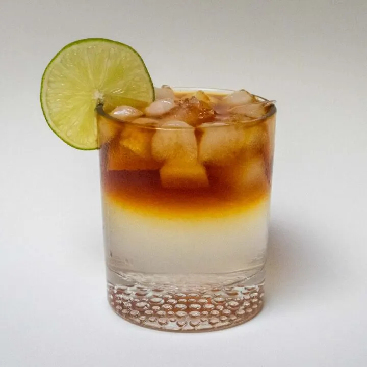Dark and Stormy Cocktail Centered