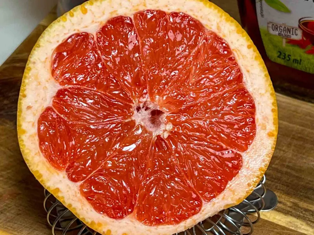 Grapefruit Sliced in Half