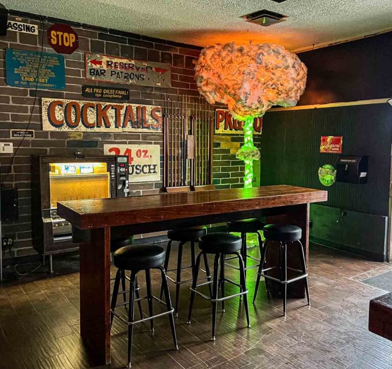 Inside Atomic Liquors in Downtown Las Vegas