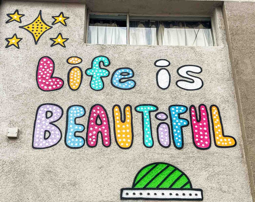 Life Is Beautiful Street Art in Downtown Las Vegas