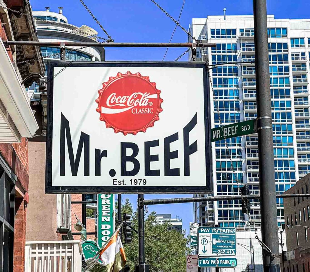 Mr. Beef Sign in Chicago