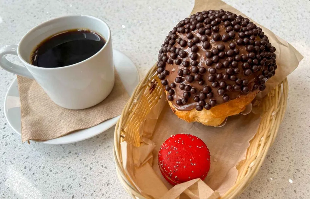 Pastries and Coffee at Cafe Breizh in Las Vegas