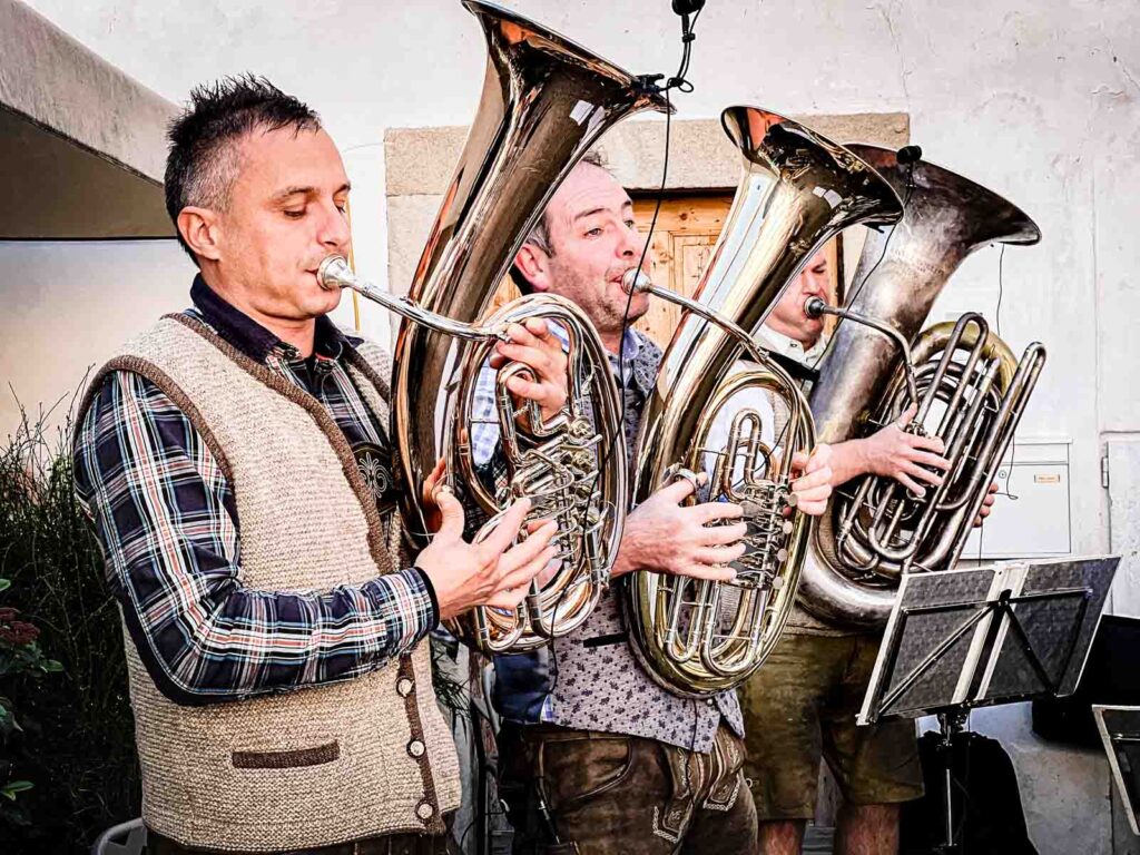 Oompah Band at Caldaro Festival in Aldo Adige