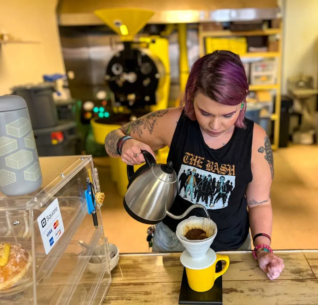 Barista at Yellow Brick Coffee in Tucson