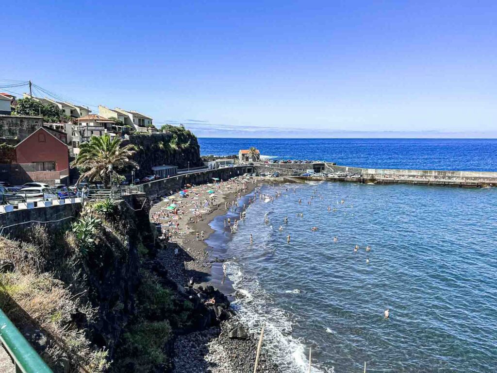 Black Sand Beach in Madeira