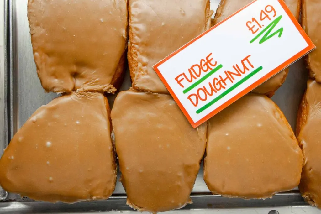 Fudge Doughnuts at Fisher and Donaldson in Fife