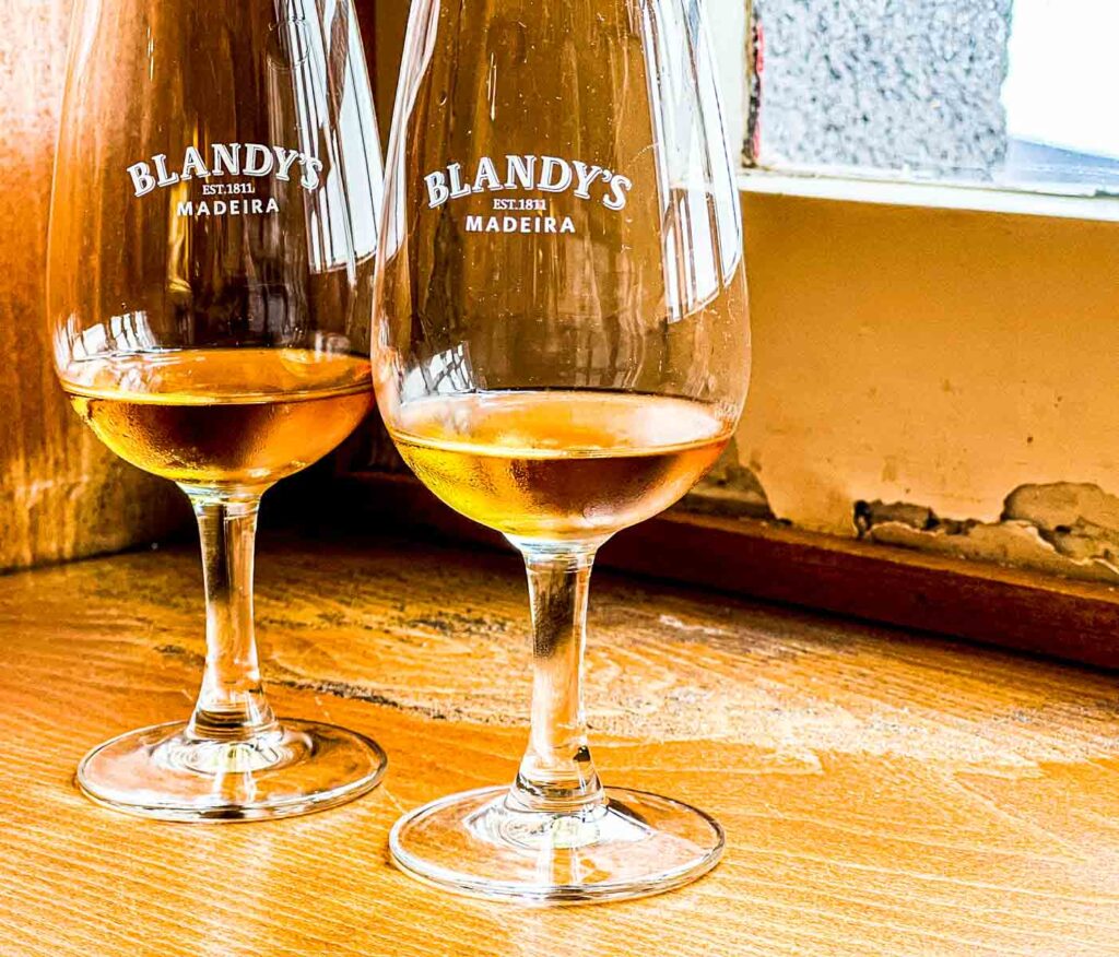 Glasses of Madeira Wine in Madeira