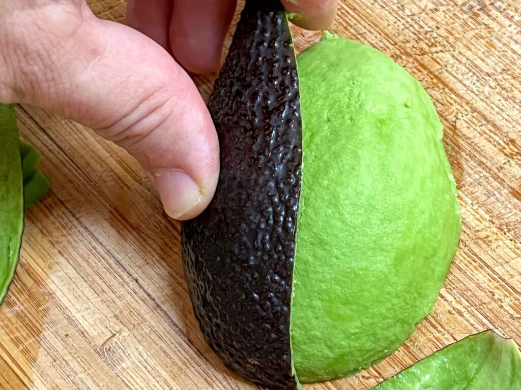 Peeling an Avocado