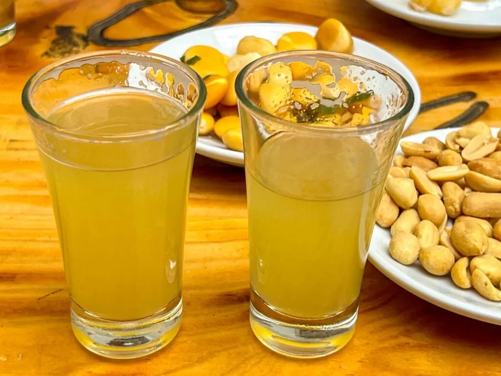 Poncha Shots and Nuts in Madeira