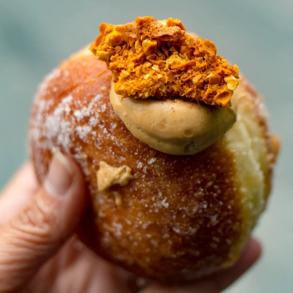 Salted Caramel and Honeycomb Donut at Bread Ahead in London