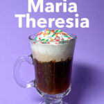 Pinterest image: Cafe Maria Theresia with caption reading 'How to Craft a Cafe Maria Theresia"