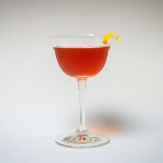 Old Pal Cocktail with White Background