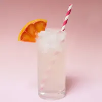 Paloma Cocktail with Pink Background