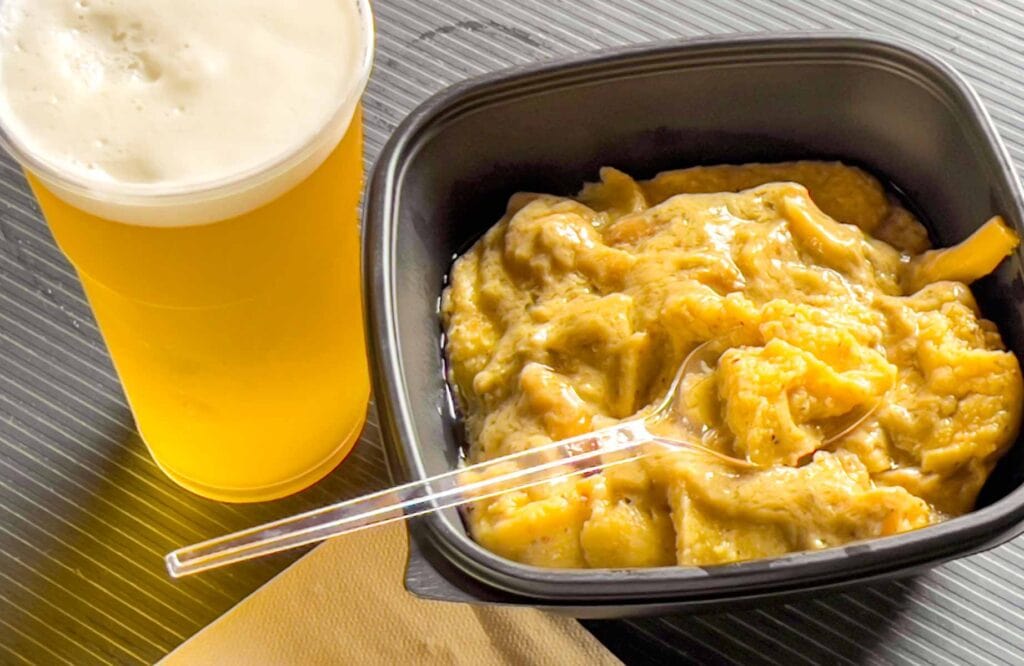 Polenta and beer at Polentone in Bergamo Italy