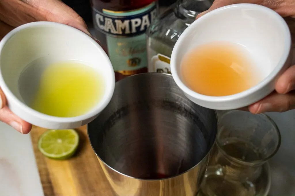 Pouring Juices into a Siesta Cocktail