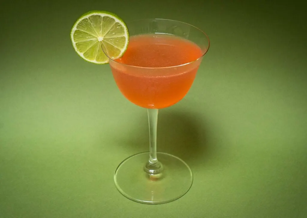 Siesta Cocktail with Green Background