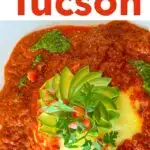Pinterest image: chilaquiles with caption reading 'Best Brunch in Tucson'