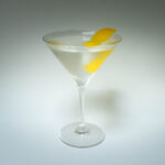 Vesper Martini with White Background