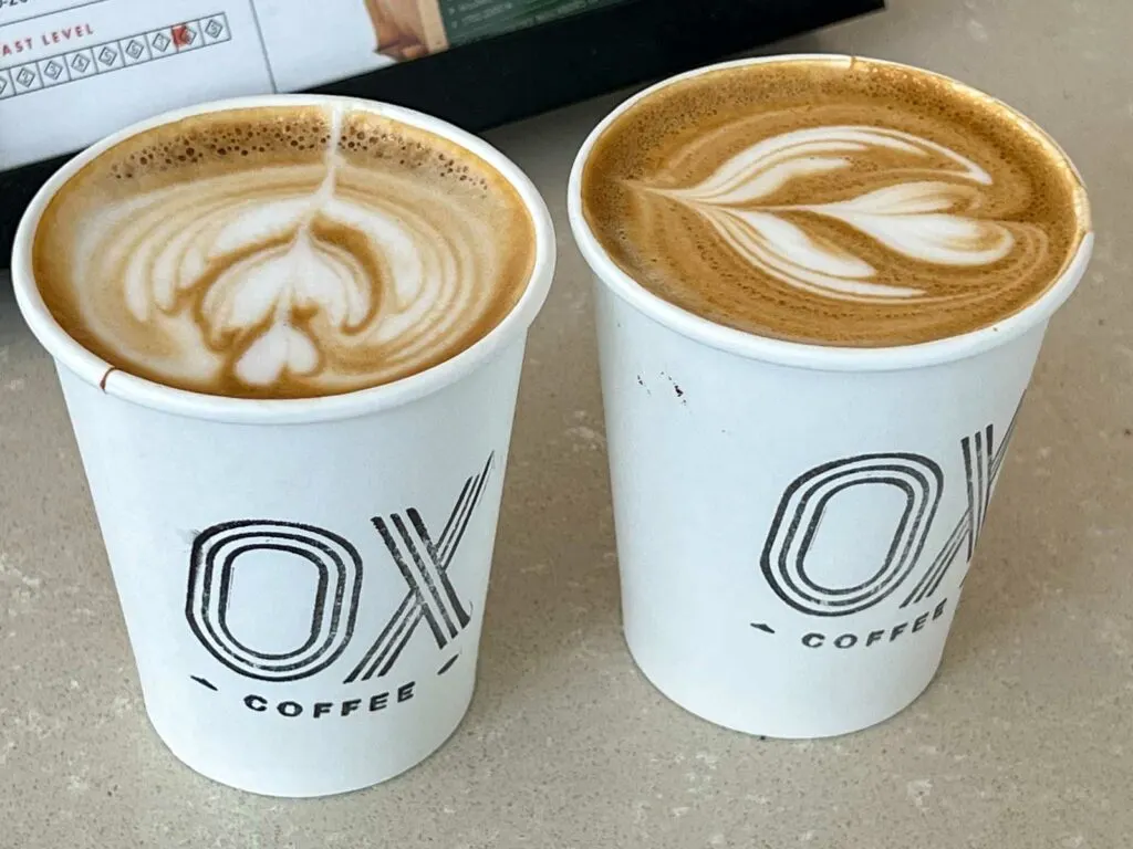 Cappuccinos at Ox Coffee in Philadelphia