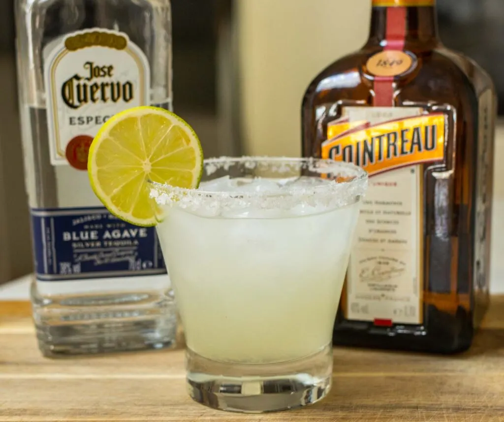 Crafted Margarita with Bottles