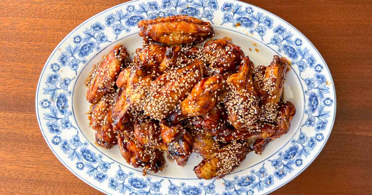 Asian Air Fryer Chicken Wings Recipe