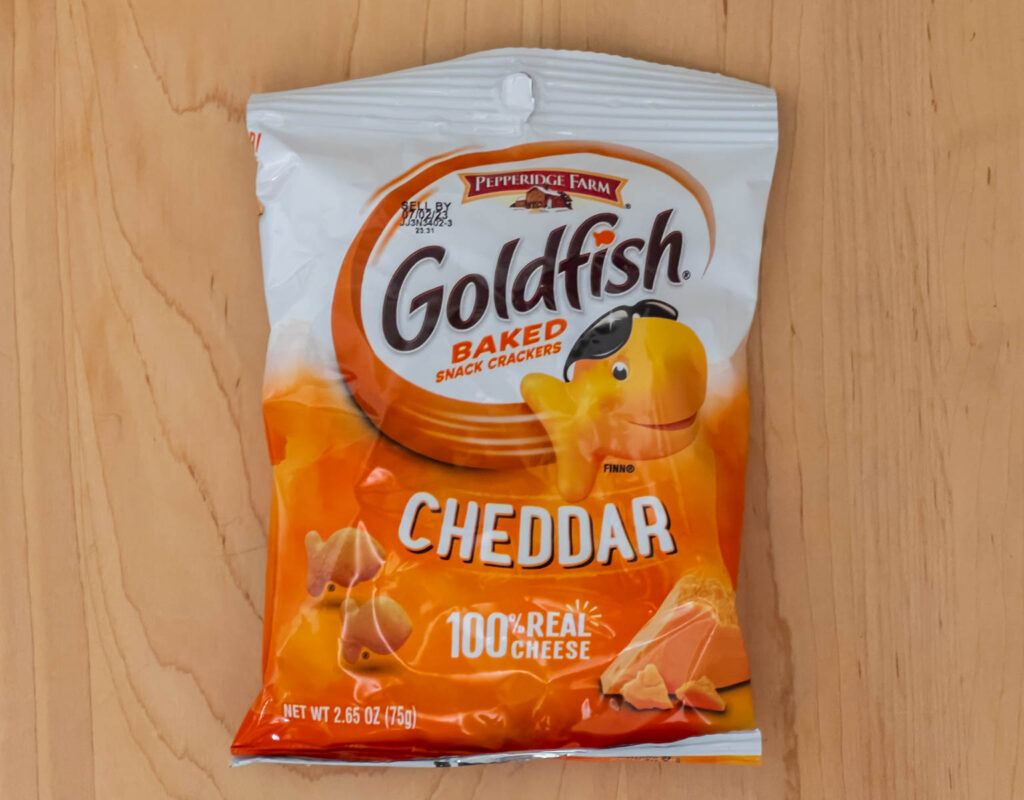 Cheddar Goldfish in Package