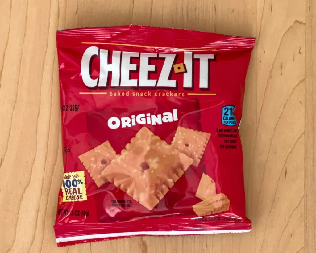 Cheez It Crackers in Package