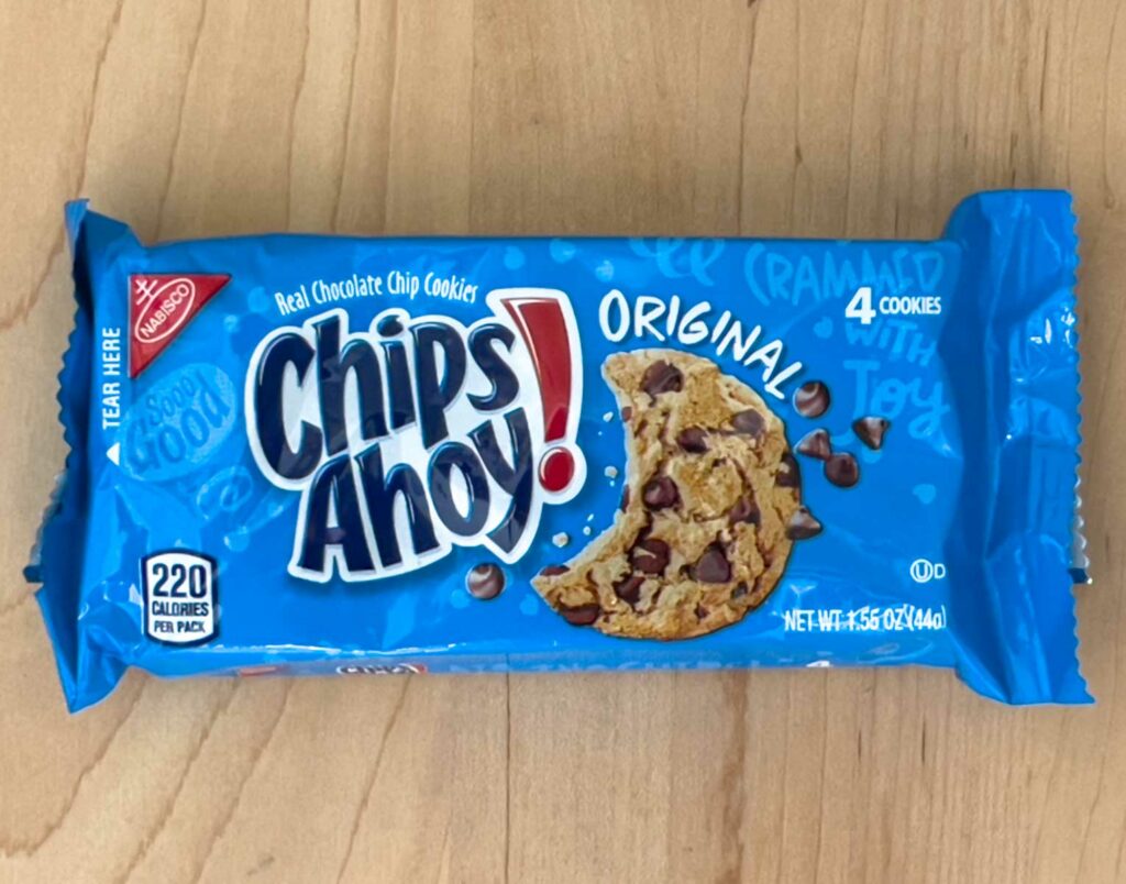 Chips Ahoy Cookies in Package