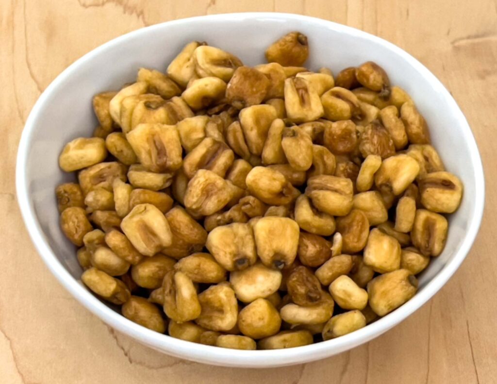 Corn Nuts in White Bowl