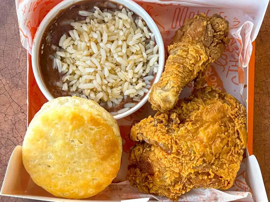 Fried Chicken Meal at Popeyes in Philadelphia