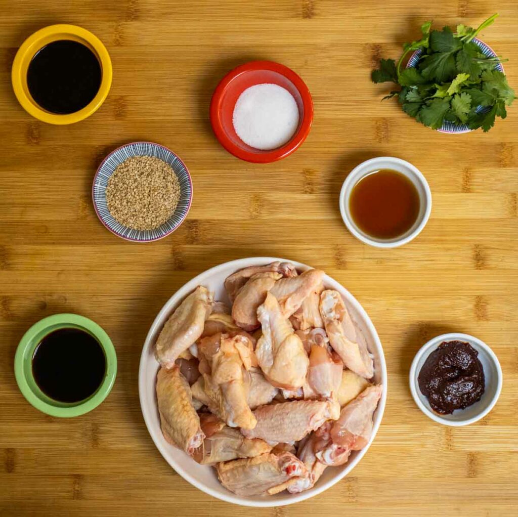 Mise en Place for Asian Chicken Wings