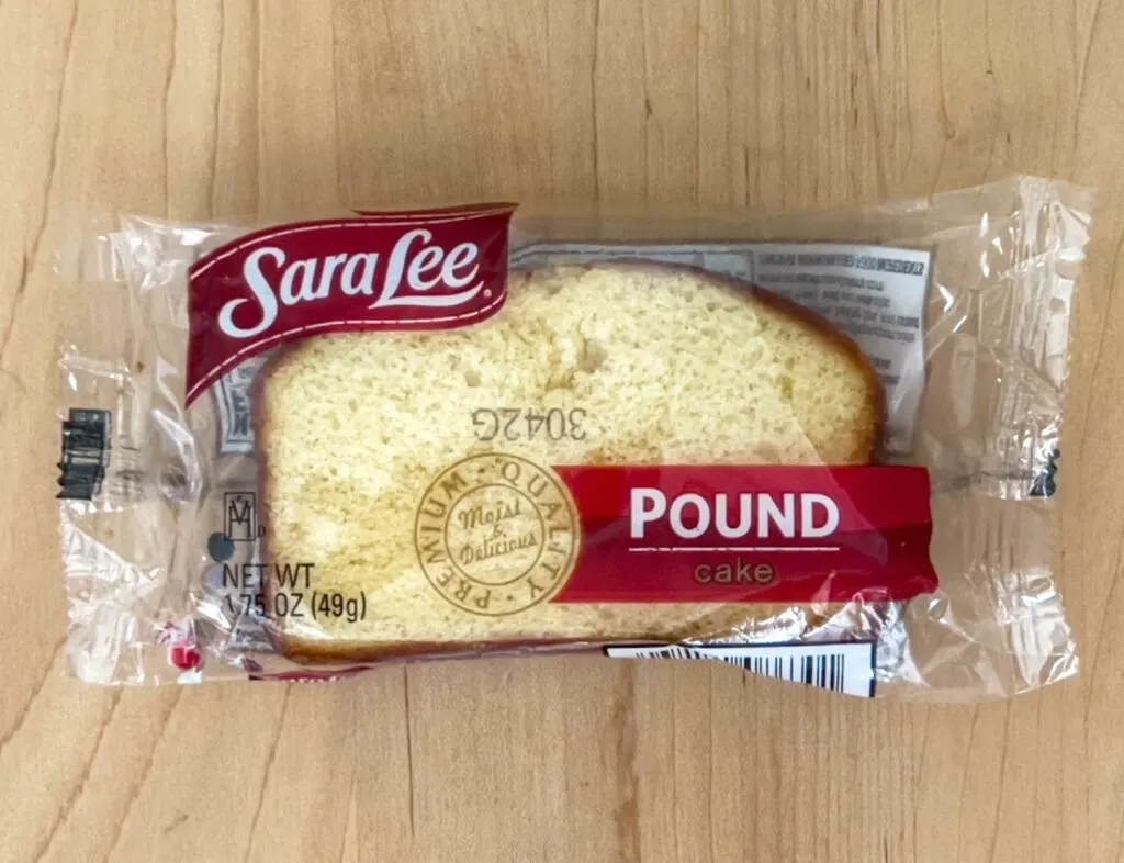 Sara Lee Pound Cake in Package