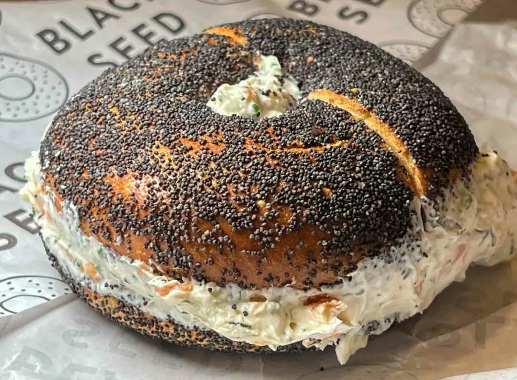 Bagel Sandwich at Black Seed Bagels in New York City