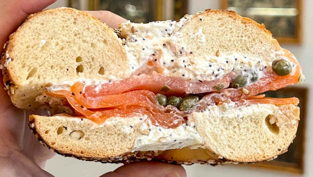 Bagel and Lox at Kossars in New York City